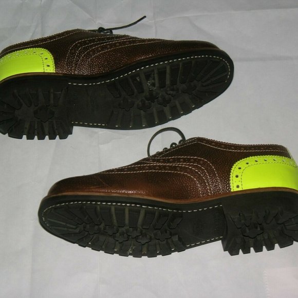 Grenson Archie Commando Goodyear Brown Neon Wingtip Brogue 8G NWOB